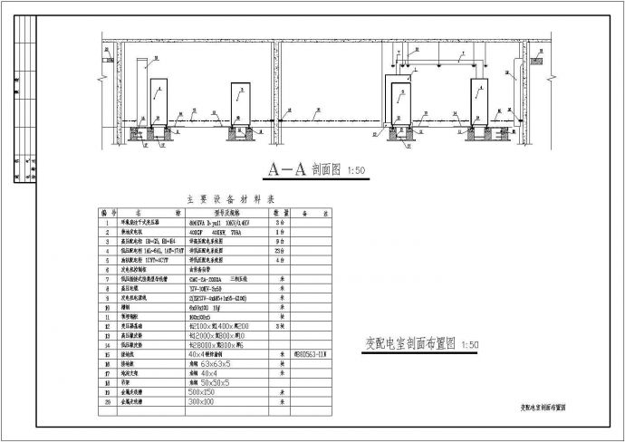 电气设计_某高层电气系统CAD图_图1