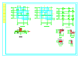 某别墅间结构CAD施工设计图纸_图1