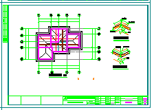 某三层别墅建筑结构CAD设计图纸-图二