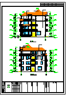 四层别墅建筑施工效果图设计-图二