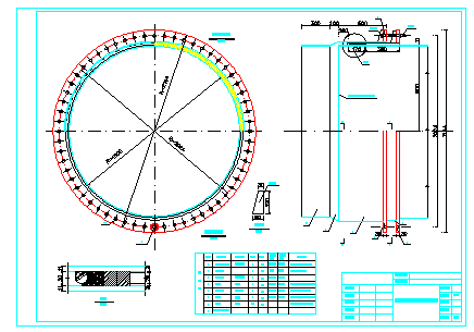 某水电站压力钢管设计施工cad图纸_图1