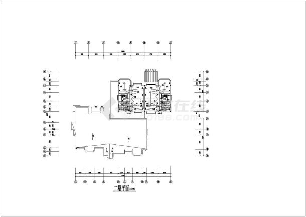 电气设计_某售楼处样板房电气CAD图-图一