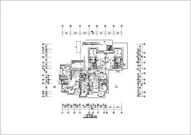 电气设计_某售楼处样板房电气CAD图-图二