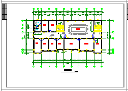 某四层办公楼框架结构建筑cad施工图纸-图二