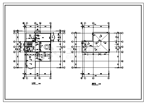 三套多层花园别墅全套建筑设计资料合集(含施工图)-图二