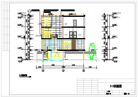 某四层住宅式私人会所建筑cad图纸(含效果图)_图1