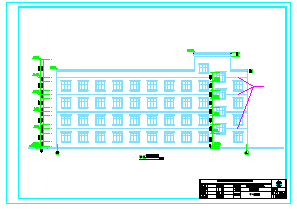 某四层住院部建筑结构cad设计施工图纸-图二