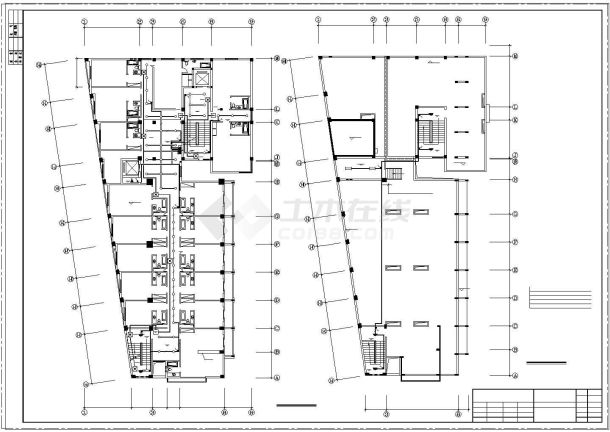 某地区8层酒店cad建筑设计全套施工图纸-图一