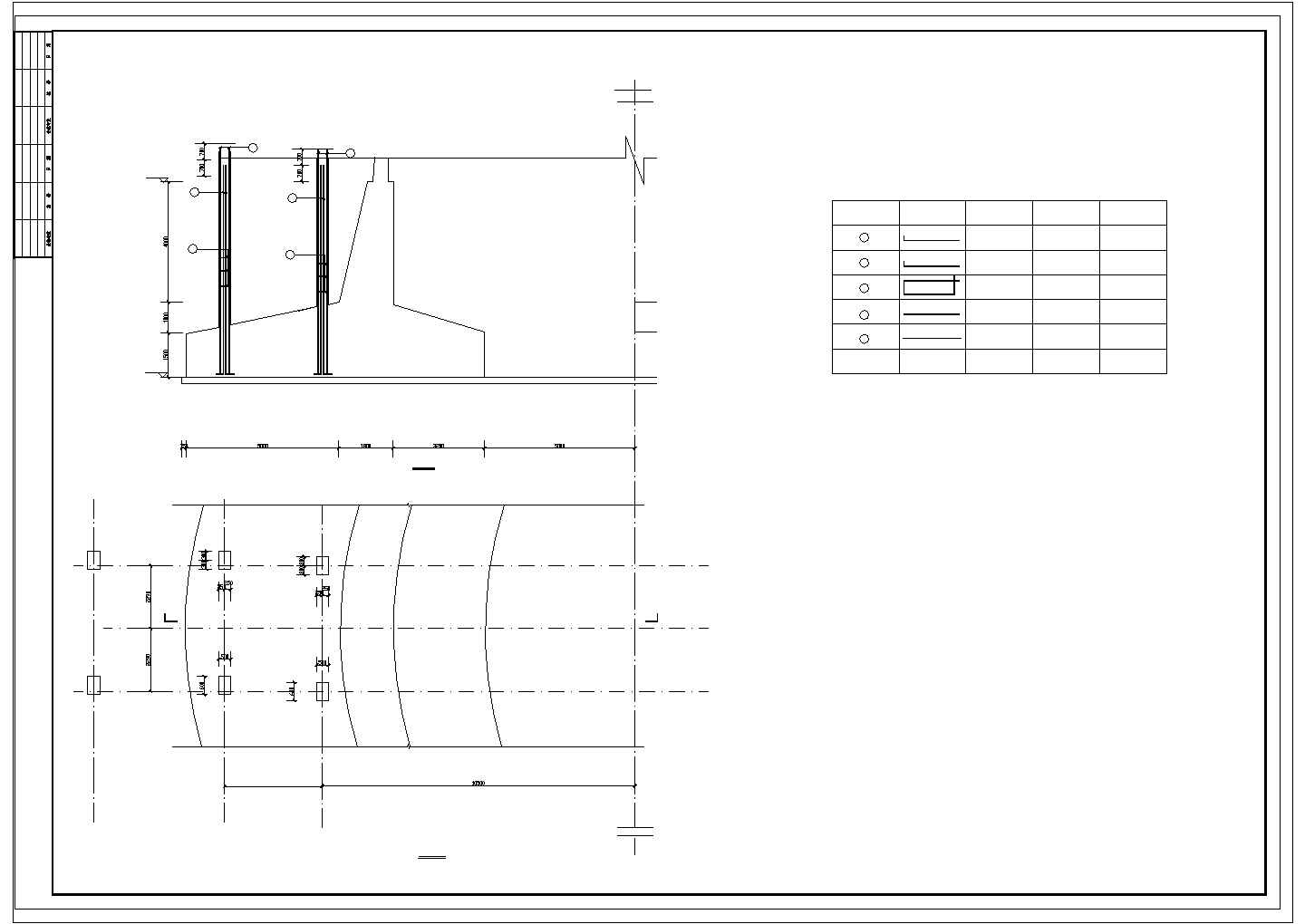 超高180米混凝土烟囱cad结构设计施工工程图