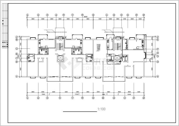 沈阳市辽中区某住宅区7层住宅楼全套给排水系统设计CAD图纸-图二