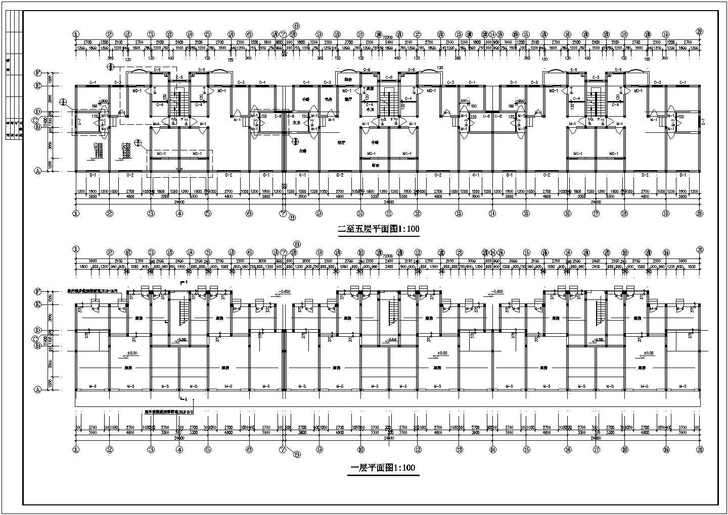 装修设计南京市某120平米住宅及错层建施图带效果图