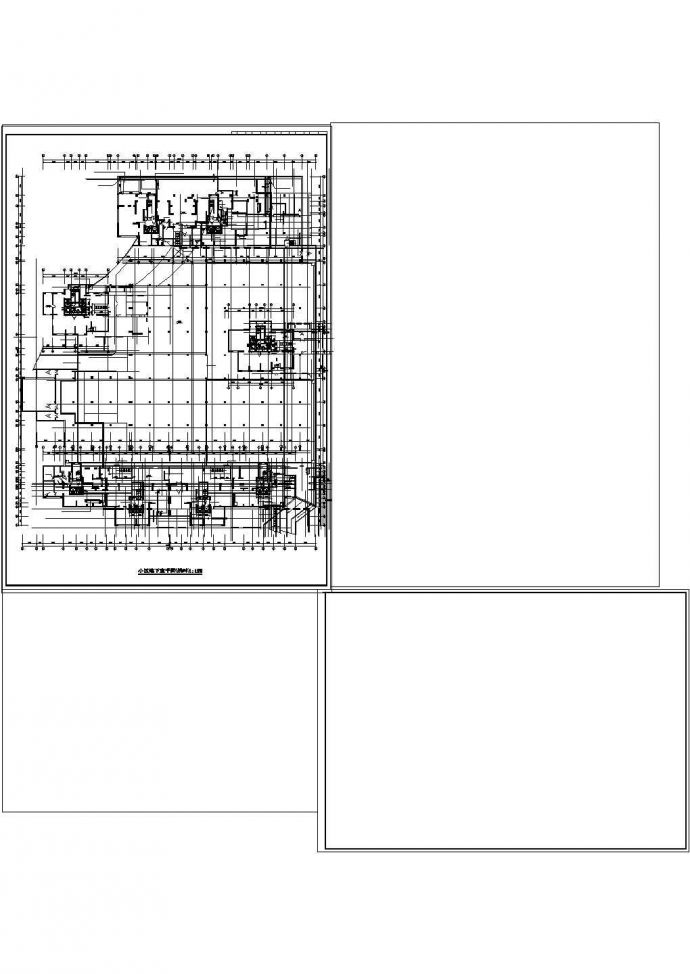 中央花园住宅楼建筑cad设计平面施工图纸_图1