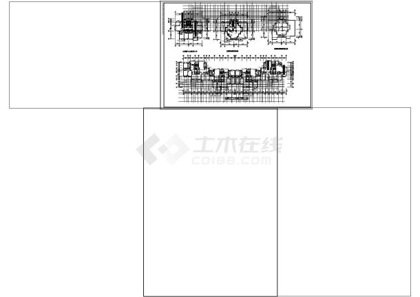 中央花园住宅楼建筑cad设计平面施工图纸-图二