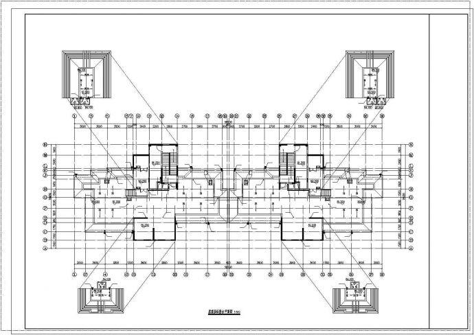 济南市幸福花园小区28层框架结构住宅楼给排水系统设计CAD图纸_图1