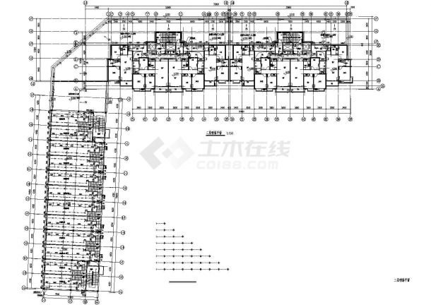 襄阳市徐阳路某社区26层框架结构住宅楼给排水系统设计CAD图纸-图二