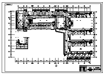 某五层单位办公楼电气施工cad图(含配电，弱电，照明设计)-图二