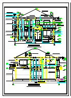 两层别墅cad建筑设计施工图_图1