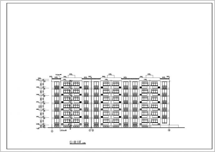 某多层住宅楼建筑全套方案设计施工CAD图纸_图1