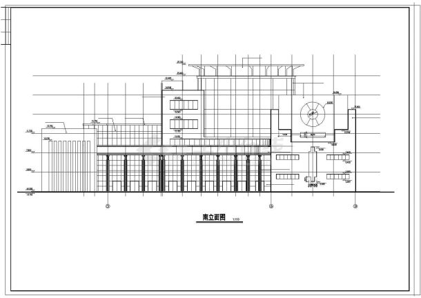 某商业城建筑CAD施工全套CAD设计图-图一