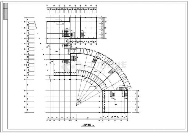 某商业城建筑CAD施工全套CAD设计图-图二