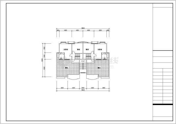 某小区高层住宅楼建筑户型全套方案设计施工CAD图纸-图一