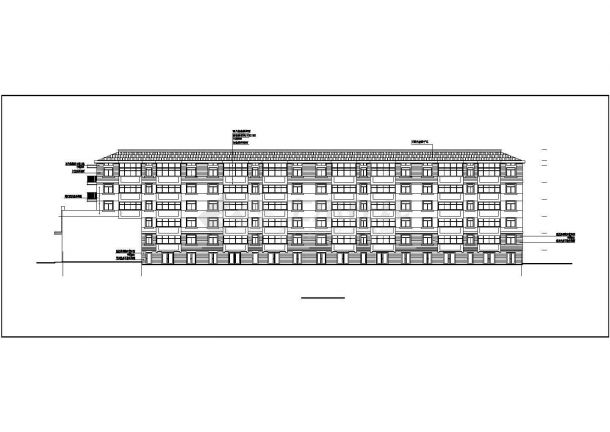 某锦泰花园小区住宅楼建筑全套方案设计施工CAD图纸-图一