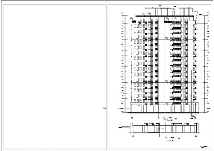 某花园塔室住宅建筑详细方案设计施工CAD图纸_图1