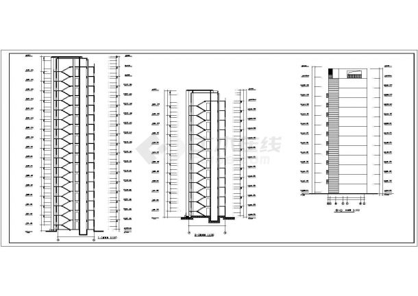某完美经典高层住宅建筑详细方案设计施工CAD图纸-图一