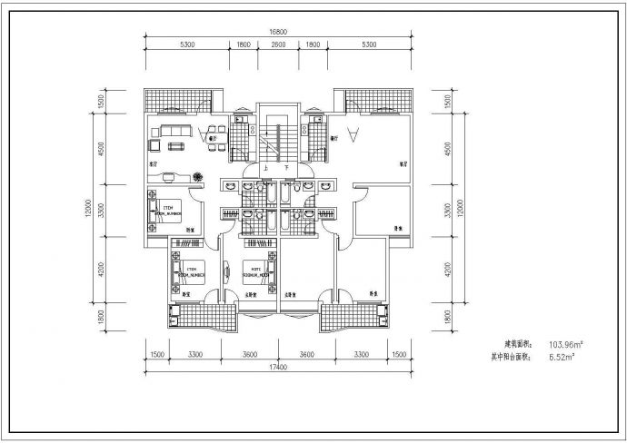 某万升小区住宅楼建筑详细户型方案设计施工CAD图纸_图1
