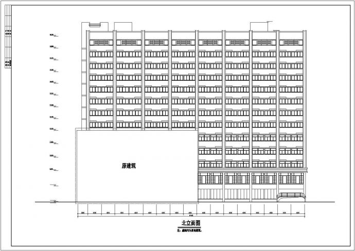 某十三层酒店建筑初步设计CAD图纸_图1
