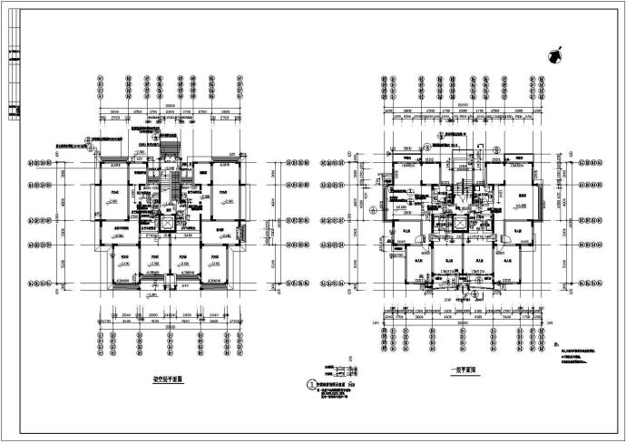 某小高层框架剪力墙结构住宅楼设计cad全套建筑施工图纸（甲级院设计）_图1