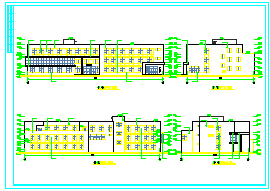 某医院三层独立门诊楼cad建筑扩初图纸-图二