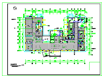 某医院一层室内装饰工程cad设计图纸-图二