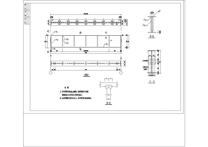 厂房设计_24米跨度轻钢结构厂房建筑结构设计cad施工图_图1