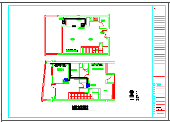 某住宅家用中央空调系统施工cad设计图-图一
