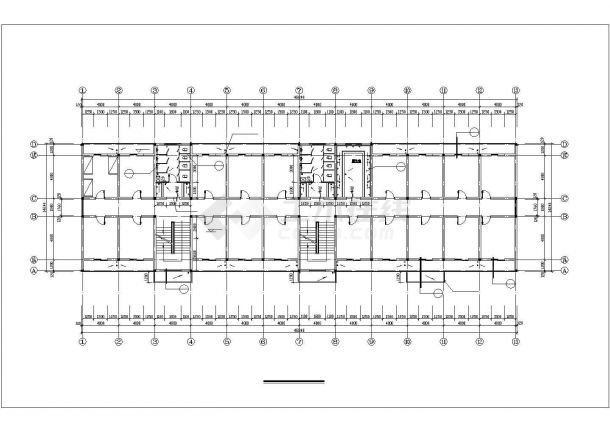 天津市某重点中学4层学生宿舍楼建筑设计CAD图纸（含阁楼）-图一