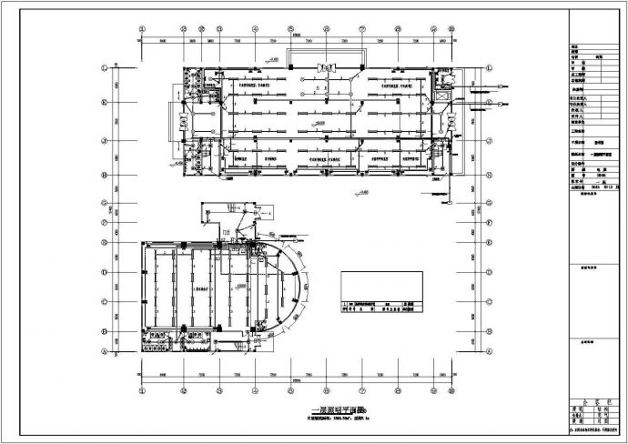 峨眉山市某职业学院5700平米4层框架结构图书馆电气系统设计CAD图纸_图1