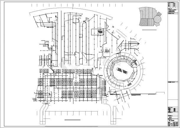 宜春市建设路某3层框架结构商业中心全套电气系统设计CAD图纸-图二
