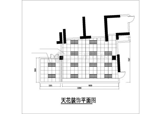 杭州市海阳国际小区电气机房内部全套设计CAD图纸-图二