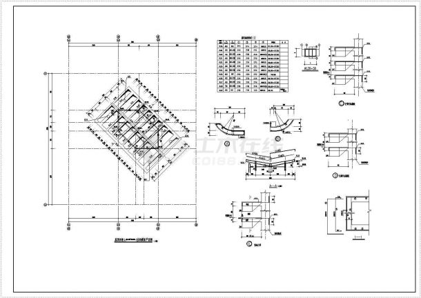 某高层框架剪力墙结构住宅楼结构设计cad全套结构施工图（甲级院设计）-图一