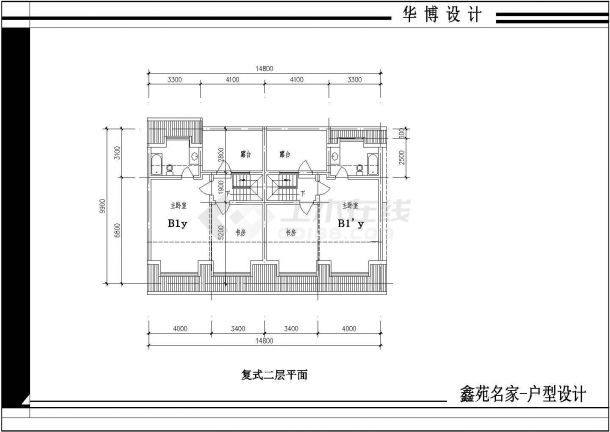 某鑫苑名家小区建筑全套户型详细方案设计施工CAD图纸-图一