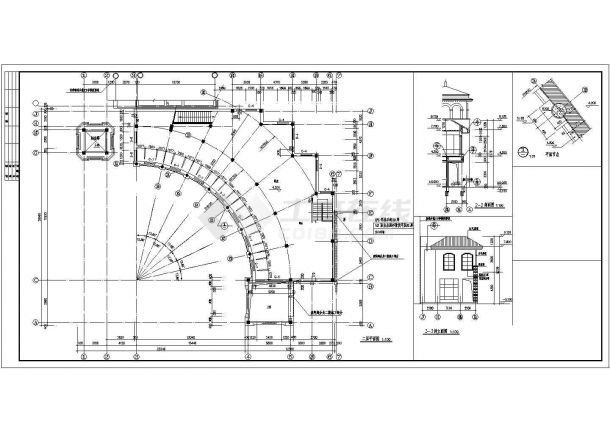 某中海水岸春城建筑全套详细方案设计施工CAD图纸（含设计说明）-图二