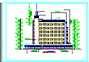 某高层宾馆商住楼建筑施工设计CAD图-图二