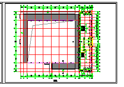 某地方菜市场建筑设计CAD平面布置参考图