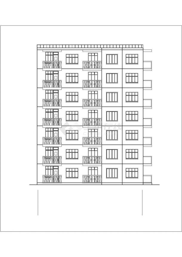 某小区高层住宅楼建筑详细方案设计施工CAD图纸-图一