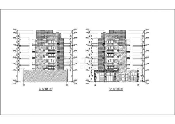 某花园式标准住宅楼建筑全套方案设计施工CAD图纸-图一