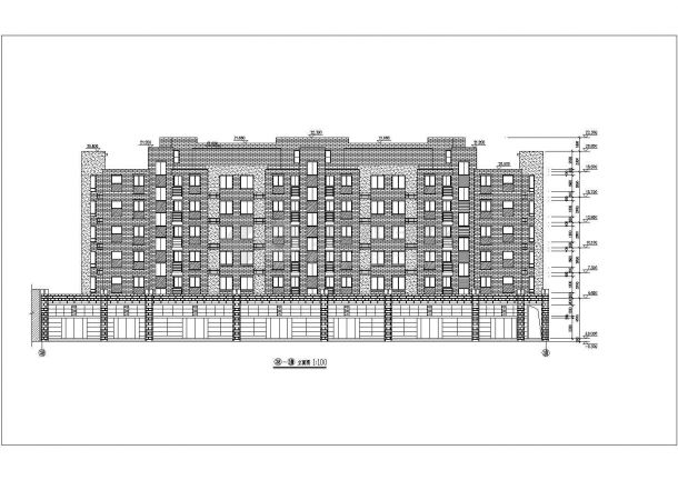 某花园式标准住宅楼建筑全套方案设计施工CAD图纸-图二