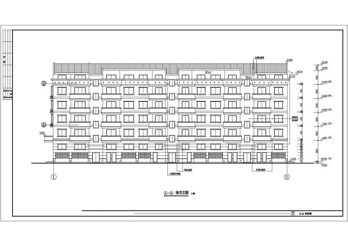 某市中心小区住宅建筑全套方案设计施工CAD图纸（含设计说明）_图1