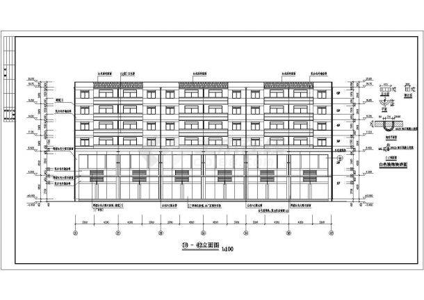 某市小区住宅建筑全套方案设计施工CAD图纸-图一