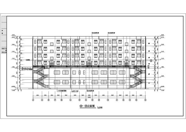 某市小区住宅建筑全套方案设计施工CAD图纸-图二